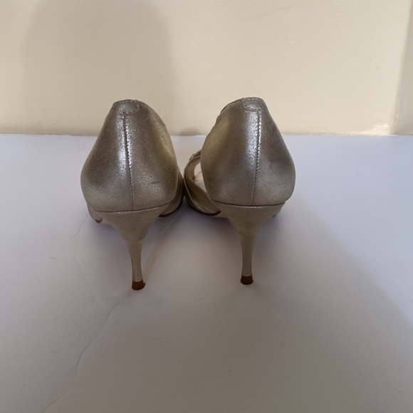 Ivanka Trump Gold Sparkly High Heels - Picture 3 of 8